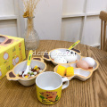 5 Piece Lucu Bamboo Koala Set Peralatan Makan